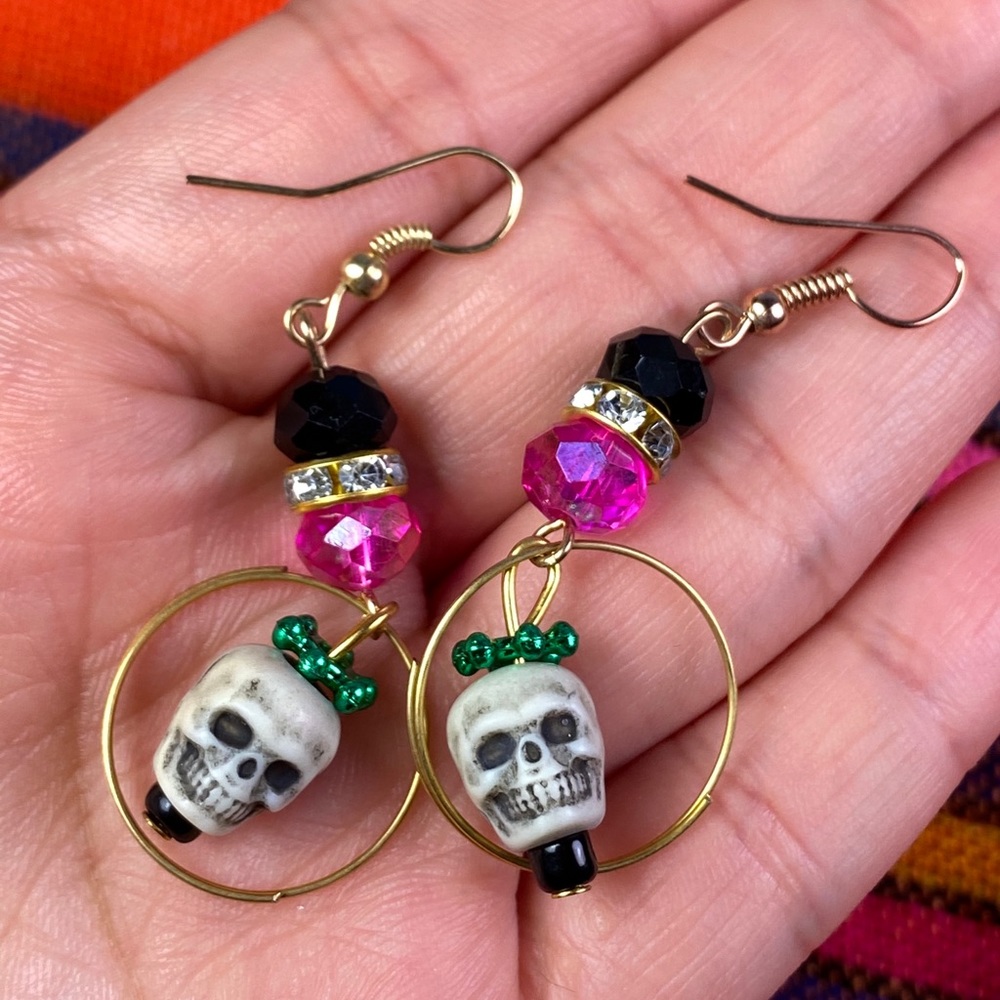 Drop SKULL EARRINGS